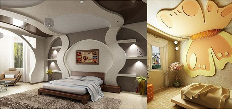 Дизайн потолков из гипсокартона: классические и современные решения – много фото