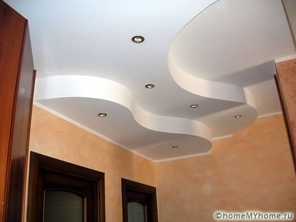 Двухуровневые потолки из гипсокартона: фото, видео и пошаговое руководство по монтажу