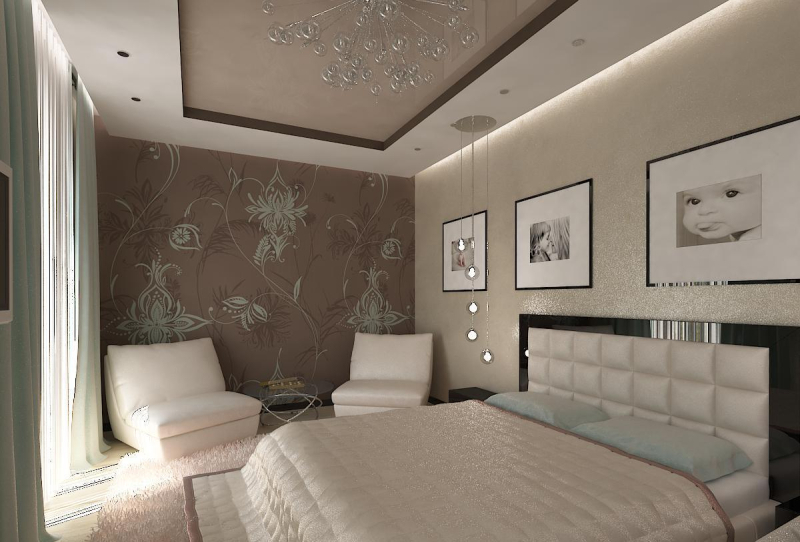 Как правильно сделать освещение в спальне с натяжным потолком