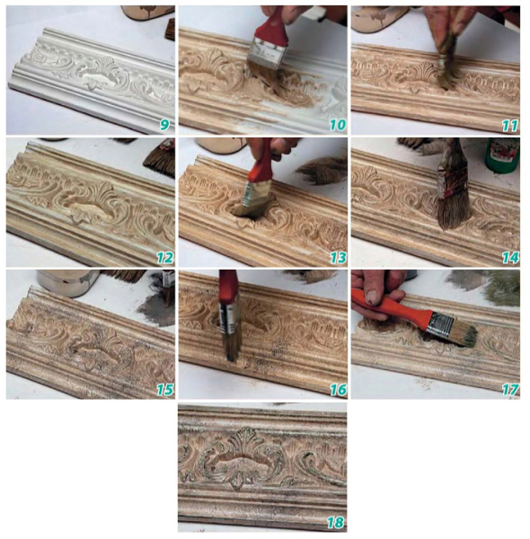 Как правильно шпаклевать и красить потолочный плинтус