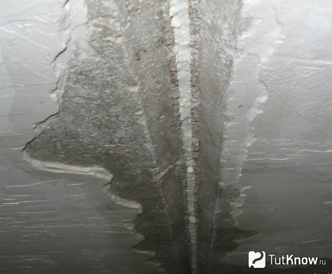 Как смыть побелку с потолка