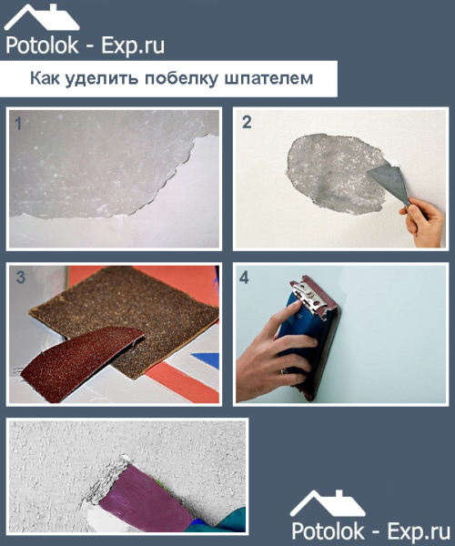 Как смыть побелку с потолка быстро