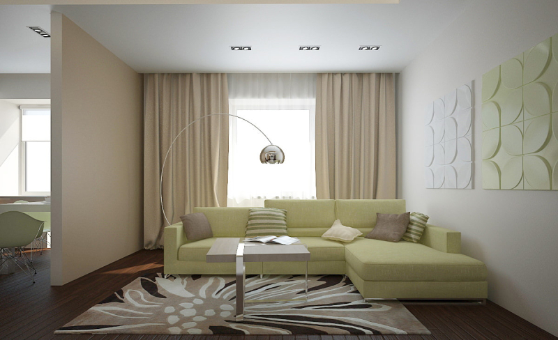 Как зрительно увеличить высоту потолка?