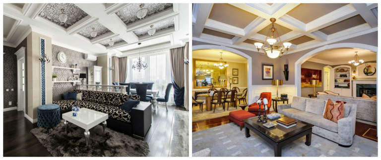 Какие потолки сейчас в моде?