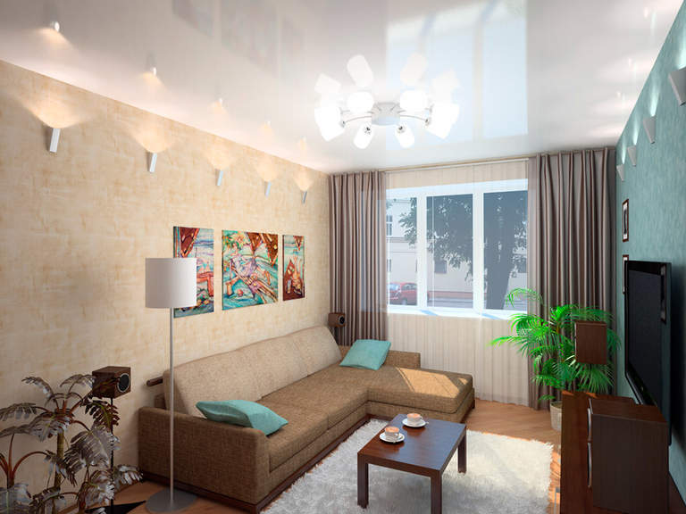 Натяжные потолки в хрущевке: свежие варианты дизайна