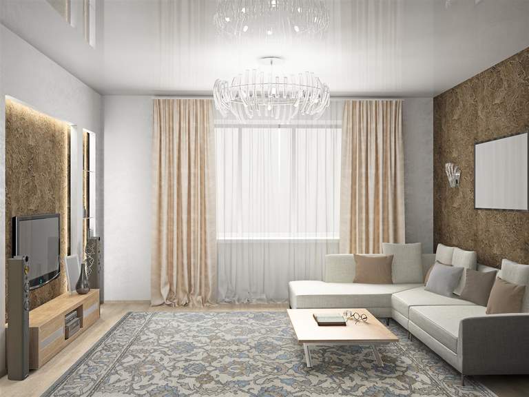 Натяжные потолки в хрущевке: свежие варианты дизайна