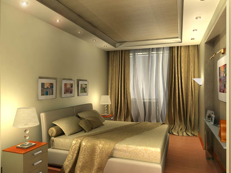 Освещение в спальне с натяжными потолками: как лучше сделать