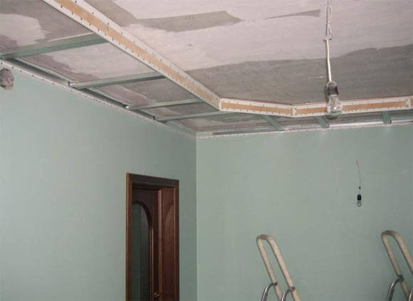 Подготовка потолка под натяжные потолки — особенности
