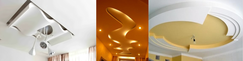 Решения для создания красивых потолков из гкл