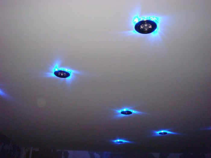 Схема подключения спотов на потолке. Как установить точечные светильники в гипсокартон