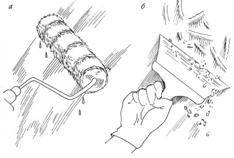 Смываем побелку с потолка просто, легко и эффективно