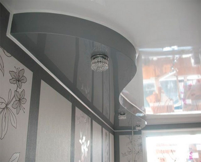 Варианты дизайна двухуровневых потолков для зала — выбираем лучшие варианты