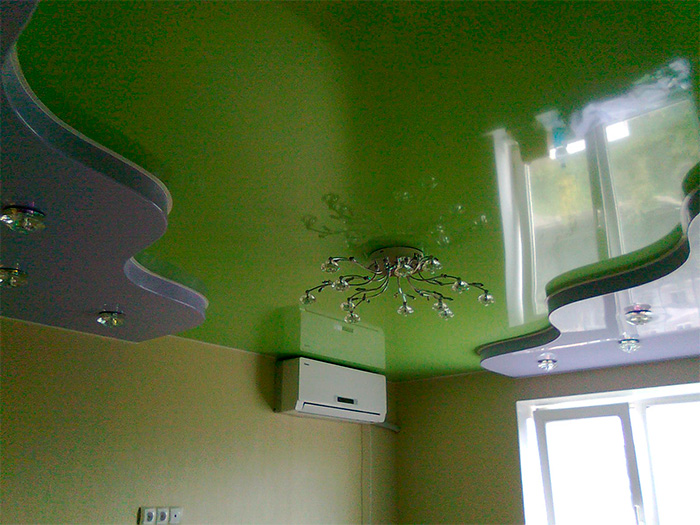 Варианты дизайна двухуровневых потолков для зала — выбираем лучшие варианты