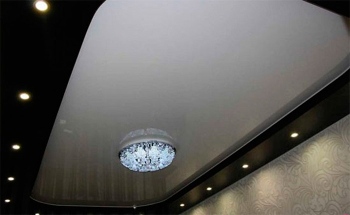 Варианты дизайна двухуровневых потолков для зала — выбираем лучшие варианты