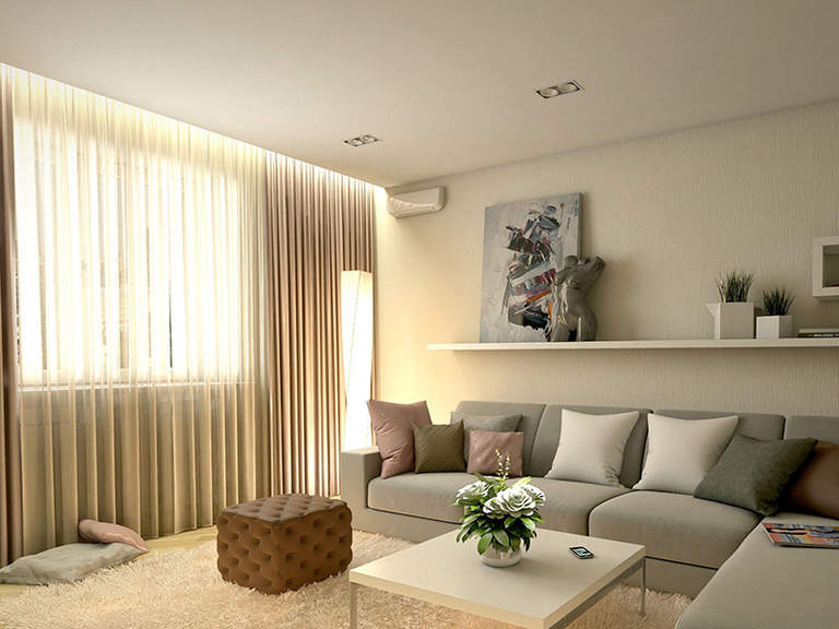 Варианты дизайна карнизов для штор под натяжные потолки