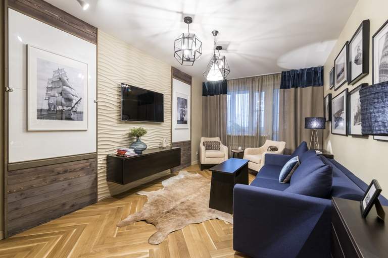 Варианты дизайна карнизов для штор под натяжные потолки