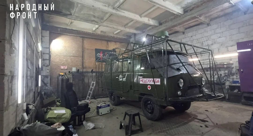 Народный фронт усиливает защиту эвакуационных машин для военных медиков