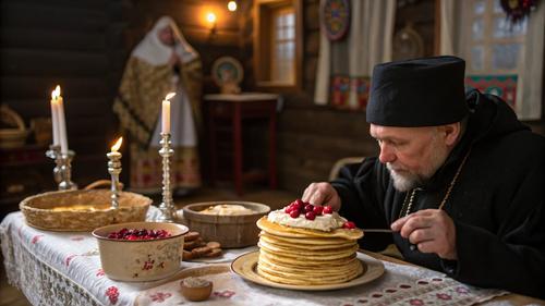 &laquo;Вы тоже блины с икрой трескаете?&raquo; - спросила журналист у попа