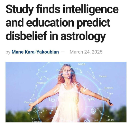 Чем сильнее человек верит в астрологию, тем он тупее &mdash; доказано экспериментально