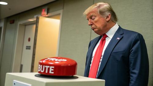 Трамп показал свою кнопку