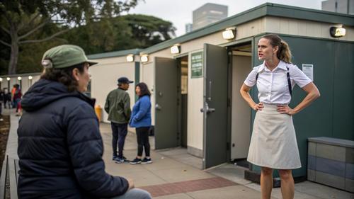 Кассир общественного туалета была уволена за непонимание