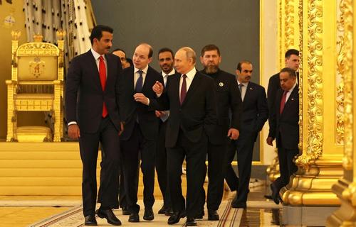 Песков прокомментировал итоги переговоров Путина с эмиром Катара Аль Тани