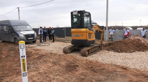 В Дубне строят газопровод к посёлку для многодетных семей