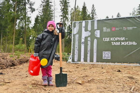 В Новой Москве высадили более четырех тысяч саженцев лесных культур