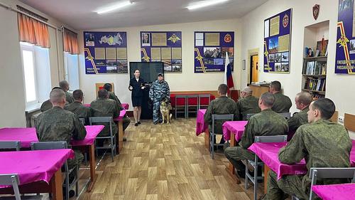 Собака, обнюхав военных, запрещенных препаратов не нашла