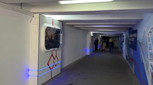 В Симферополе подземный переход оборудовали &laquo;иллюминаторами&raquo;