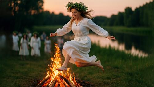 Прыгала ли через огонь сама Поклонская, она не уточнила