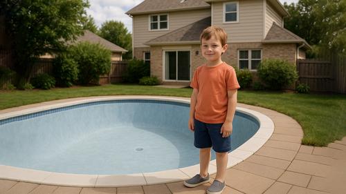 Ребенку не объяснили, что падать в бассейн без воды опасно