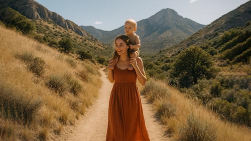 Родители с годовалым ребенком отправились в экстремальный крестный ход