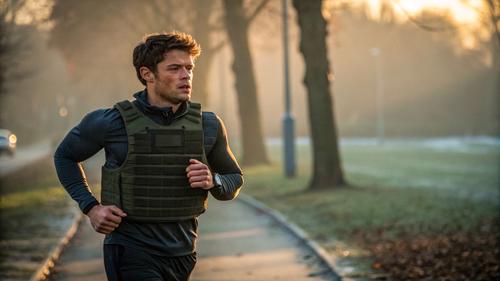 В Крыму новая мода &ndash; утренняя пробежка в бронежилете