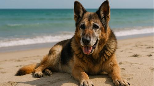 В Крыму раздают состарившихся овчарок-кинологов