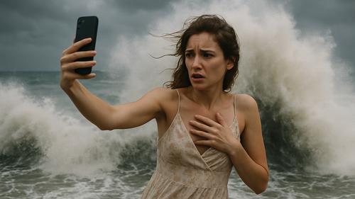 В Крыму туристов просят не лезть под двухметровые волны