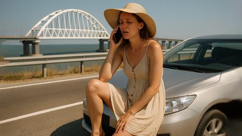 Во вторник тысячи машин попали в очередь, выезжая из Крыма