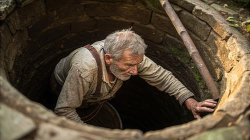 Спасатели, до этого доставшие из ямы корову, дедушку подняли на раз-два