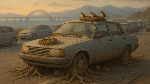 Такого затора Крымский мост еще не видал