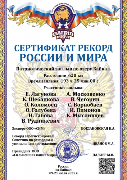 Заплыв памяти: на Байкале завершился уникальный патриотический марафон