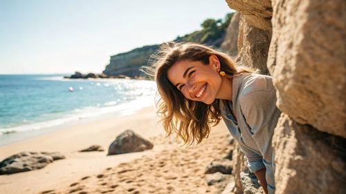 Женщина летела пять метров по камням, добираясь к пляжу