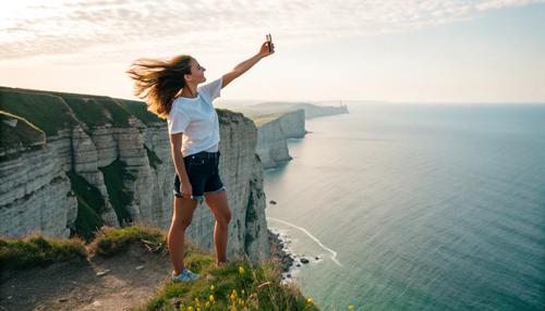 Ради сэлфи туристка пролетела 3 метра со скалы