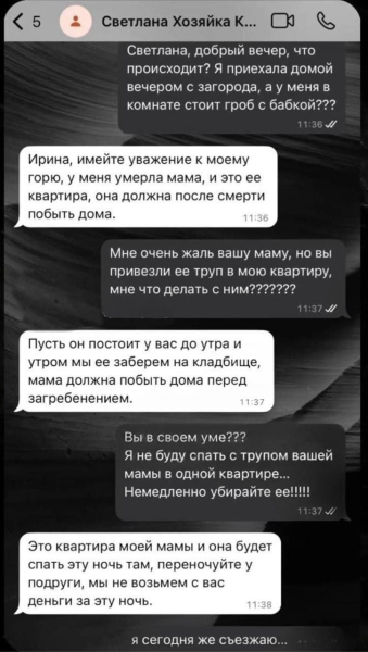 Сюрприз от арендодателя: ночь в квартире с покойницей