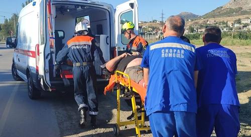 140-килограмовый водитель мопеда попал в ДТП