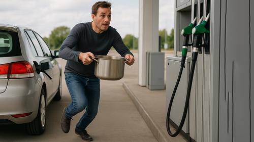 Чиновник утверждает &ndash; видел в Крыму на АЗС людей с кастрюлями