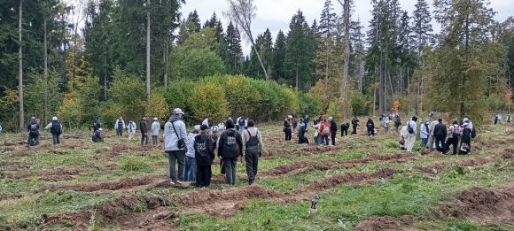 Впервые в Москве состоялась Всероссийская акция по высадке саженцев деревьев, посвящённая Всемирному дню легких.