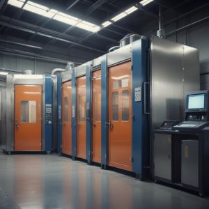 Покрасочные кабины и сушильные камеры в составе промышленного оборудования