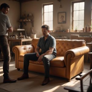 Перетяжка кожаных диванов ориентировочные цены от 8600 рублей